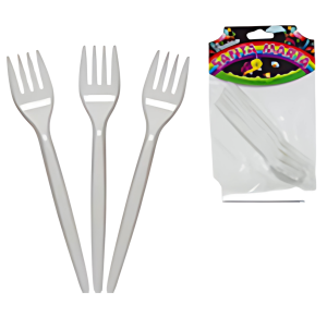 GARFO SOBREMESA PLÁSTICO BRANCO C/12 UNID