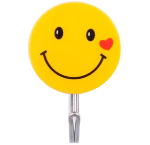 GANCHO ADESIVO SMILES C/5 PÇS - MA-9264