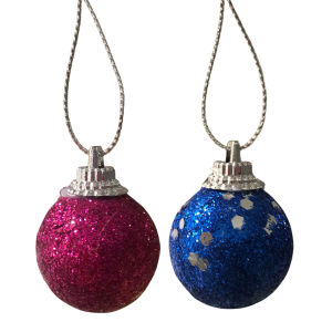 NT - BOLA DE NATAL COLORIDA 3CM C/9 UNID - ZC889