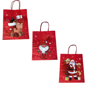 NT - SACOLA DE  NATAL 22 X16X8CM  - AX20726-A