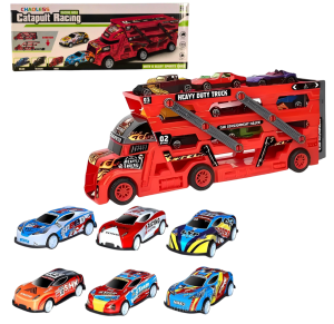 CAMINHÃO CEGONHA C/8 CARROS E LANÇADOR - XC-KIT-CL-18006