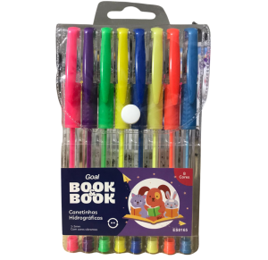 CANETA GEL C/8 CORES - ES0165
