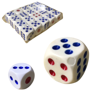 DADOS 1,8X1,8CM - KIT C/20 PÇS - SP48383A