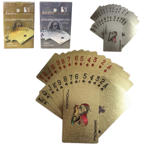 BARALHO DE PLASTICO OURO/PRATA - NS-3957