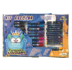 MALETA ESCOLAR AZUL C/94 PÇS - ZB1565