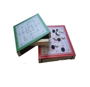 JOGO DE DAMA E TRILHA C/GAVETA - REF 57