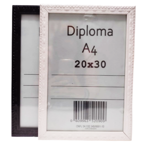 PORTA DIPLOMA MADEIRA C/VD/SORT/20X30