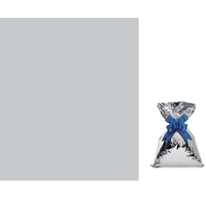 SACO METALIZADO 25X36CM C/50 UNID PRATA - VP 01