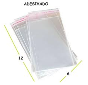 SACO PP ADESIVADO 6X12+3CM C/100 UNID - ALL 30
