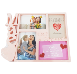 PORTA RETRATO PL 10X15 MÃE 4 FOTOS - 85153