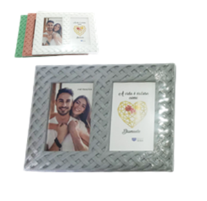 PORTA RETRATO PL 10X15CM DUPLO - 51015