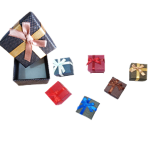 CAIXA DE PRESENTE C/LAÇO 4X4X3CM - LP 5457