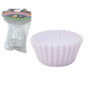 FORMA P/BRIGADEIRO BRANCO GD Nº 1 C/100 UNID