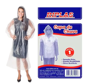 CAPA DE CHUVA DESCARTAVEL