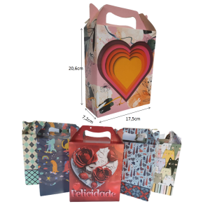 CAIXA DE PRESENTE 20,6X17,5X7,2CM - REF 61