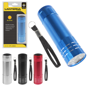 LANTERNA 9 LEDS ALUMINIO - Z4784-BS540