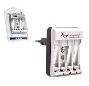 CARREGADOR DE PILHAS AA/AAA/9V - KP-511