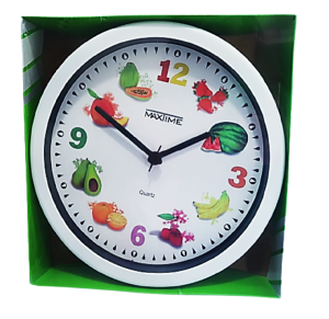 RELOGIO DE PAREDE RD FRUTAS BRANCO - MX*40005-8