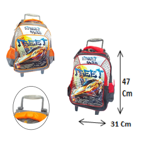 MOCHILA INFANTIL MASCULINA C/RODINHAS - BPD22464