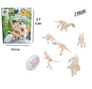 DINOSSAUROS EM PLASTICO C/7 PÇS - TOYS-23786_QO