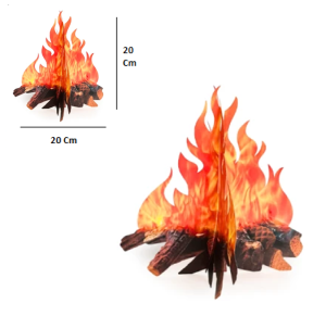 FOGUEIRA TOTEM 3D 30X29CM  - 108.1
