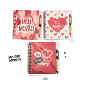 CADERNO DE ANOTAÇÕES C/CANETA - F0245