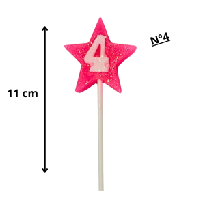 VELA ESTRELA ROSA N°04