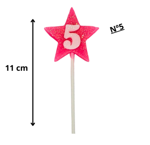VELA ESTRELA ROSA N°05