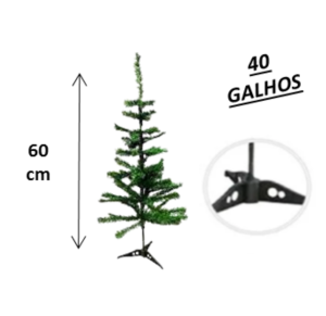 NT - ARVORE DE NATAL 60CM VD 40G - NTY10060