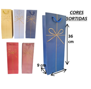SACOLA DE PRESENTE P/GARRAFA - HD12369