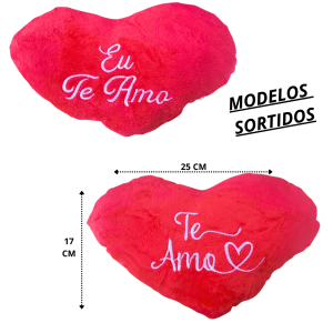 ALMOFADA CORAÇÃO 25X15CM - F0068