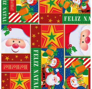 NT - SACO MET 30X45CM C/50 UN - 887 NOITE DE NATAL