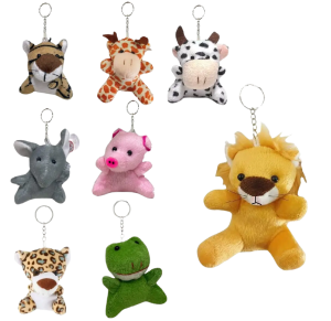 CHAVEIRO DE PELUCIA ANIMAIS - HW40801