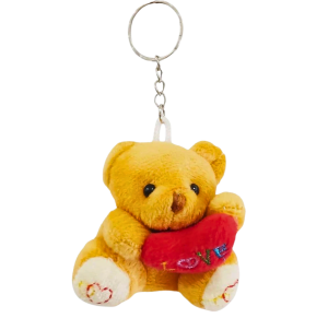 CHAVEIRO DE PELUCIA URSO C/CORAÇÃO - HW40815