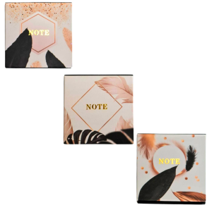 BLOCO DE ANOTAÇÃO 7,4X7,4CM C/68FLS - HA80216