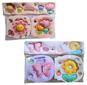 BLOCO DE ANOTAÇÃO FLOR 6,5X6,4CM C/2 PÇS - HA85156