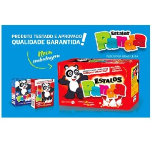 ESTALINHOS PANDA COM 50 UNID.