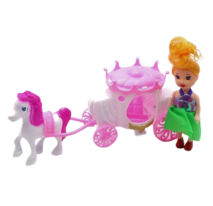 BONECA DUDA C/CARRUAGEM C/5 PÇS - 7494