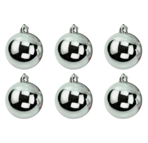 NT - BOLA LISA PRATA 5CM C/4 PÇS  - NTB1003P