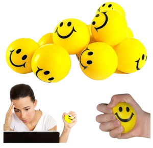 BOLINHA ANTI-STRESS SMILE C/12 PÇS - NS-1566