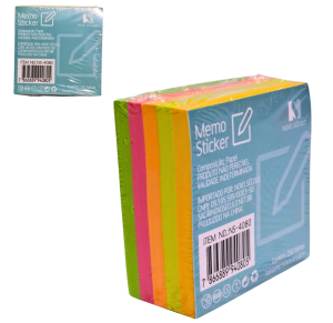 BLOCO ADESIVO 5X5CM C/250 FLS - NS-4080