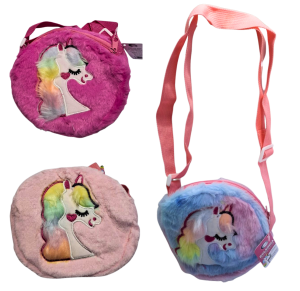 BOLSA PELUCIA INFANTIL UNICORNIO - HB62522