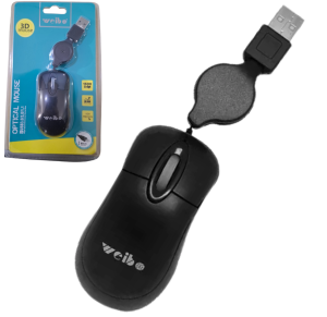 MOUSE OPTICO RETRATIL - YA-FC-280