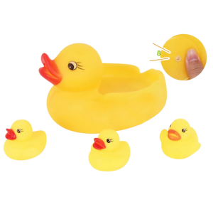 PATINHO DE BORRACHA C/4 UND - BAR-1376-4