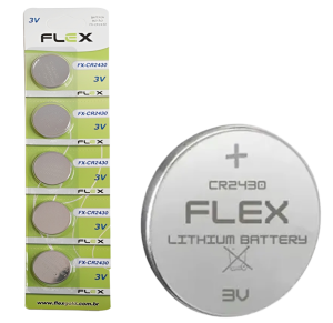 BATERIA CR2430 FLEX C/5 UNID - FX-CR2430