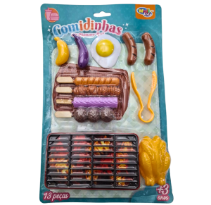 COMIDINHAS KIT CHURRASCO C/GRILL - WB12079