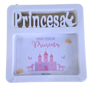 PORTA RETRATO PL 10X15CM - PRINCESA - 898064